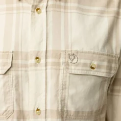 Fjällräven Övik Lite Flannel Shirt M Chalk White-fossil