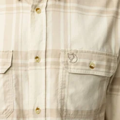 Fjällräven Övik Lite Flannel Shirt M Chalk White-fossil
