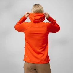 Fjällräven Women's Abisko Grid Fleece Hoodie Patina Green