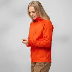 Fjällräven Women's Abisko Grid Fleece Hoodie Patina Green