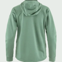 Fjällräven Women's Abisko Grid Fleece Hoodie Patina Green