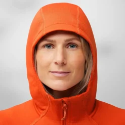 Fjällräven Women's Abisko Grid Fleece Hoodie Patina Green