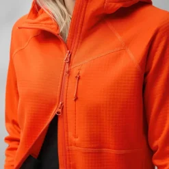 Fjällräven Women's Abisko Grid Fleece Hoodie Patina Green