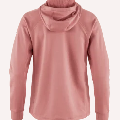 Fjällräven Women's Abisko Grid Fleece Hoodie Dusty Rose