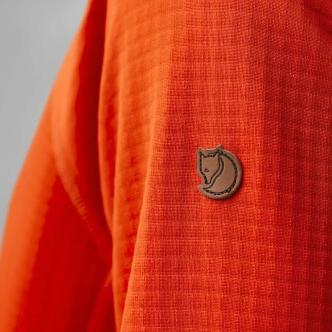 Fjällräven Women's Abisko Grid Fleece Hoodie Dusty Rose