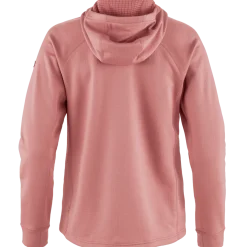 Fjällräven Women's Abisko Grid Fleece Hoodie Dusty Rose