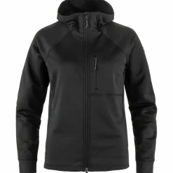 Fjällräven Women's Abisko Grid Fleece Hoodie Black