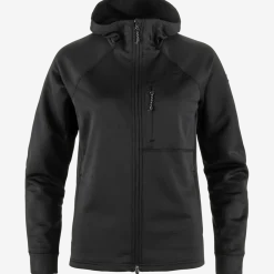 Fjällräven Women's Abisko Grid Fleece Hoodie Black