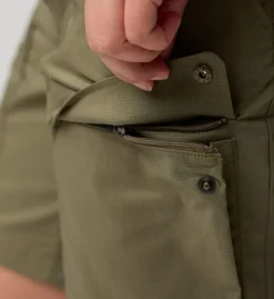 Fjällräven Women's Abisko Hybrid Trail Shorts Laurel Green