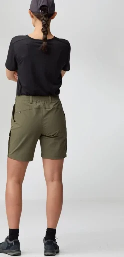 Fjällräven Women's Abisko Hybrid Trail Shorts Laurel Green