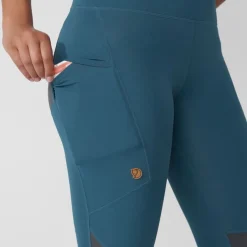 Fjällräven Women's Abisko Trekking Tights Pro Deep Forest/Iron Grey