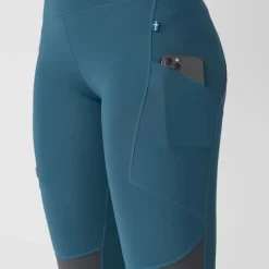 Fjällräven Women's Abisko Trekking Tights Pro Deep Forest/Iron Grey