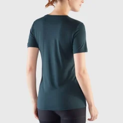 Fjällräven Women's Abisko Wool Fox SS Patina Green/Terracotta Brown