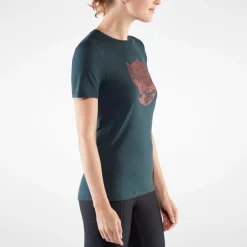 Fjällräven Women's Abisko Wool Fox SS Patina Green/Terracotta Brown