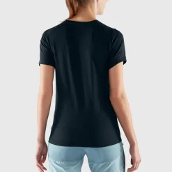 Fjällräven Women's Abisko Wool Short Sleeve Dark Navy