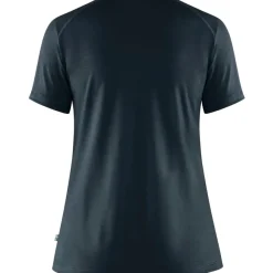 Fjällräven Women's Abisko Wool Short Sleeve Dark Navy