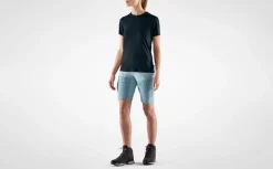 Fjällräven Women's Abisko Wool Short Sleeve Dark Navy