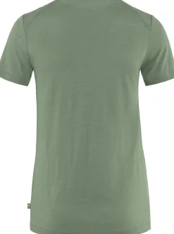 Fjällräven Women's Abisko Wool Short Sleeve Patina Green
