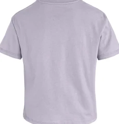Fjällräven Women's Fjällblomster Logo T-Shirt Lavender Mist