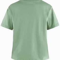 Fjällräven Women's Fjällblomster Logo T-Shirt Misty Green