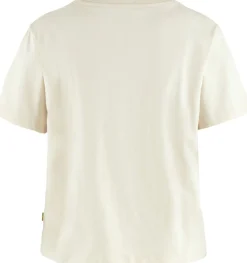 Fjällräven Women's Fjällblomster Logo T-Shirt Chalk White