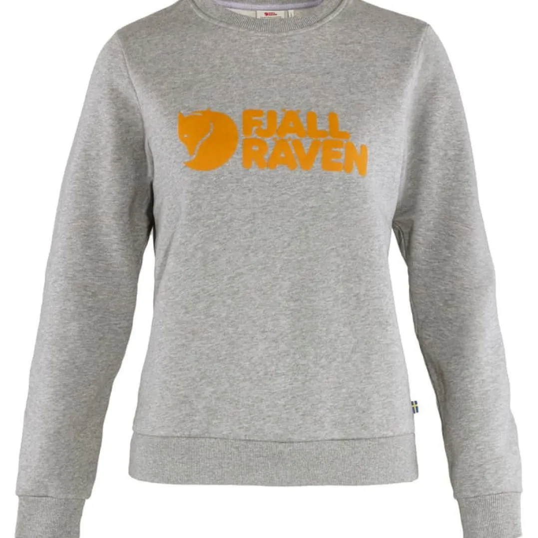 Fjällräven Women's Fjällräven Logo Sweater Grey Melange