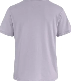 Fjällräven Women's Fox Boxy Logo Tee Lavender Mist