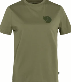 Fjällräven Women's Fox Boxy Logo Tee Green