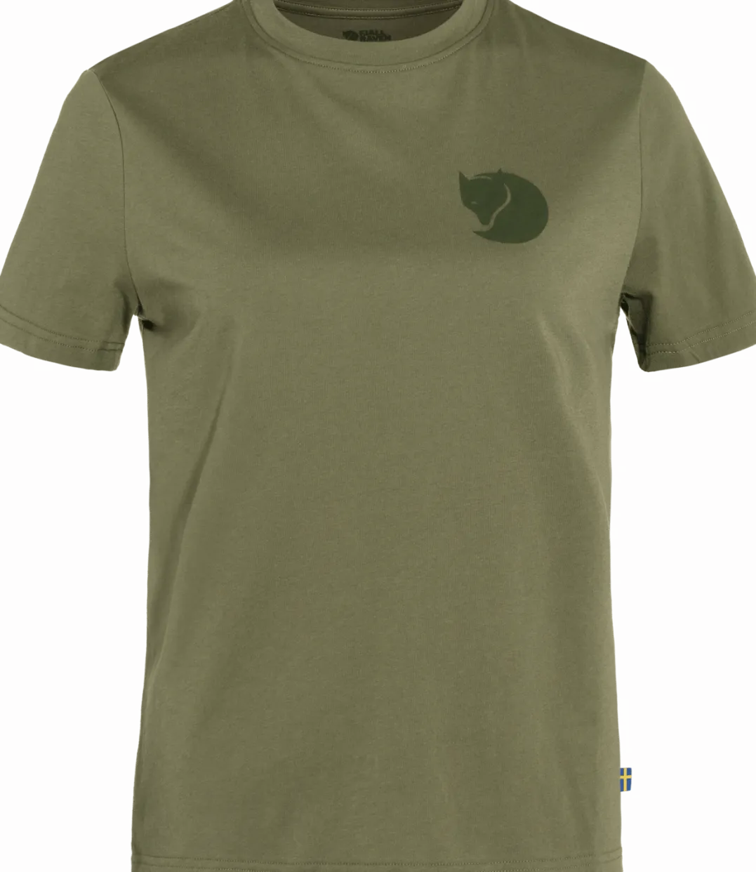 Fjällräven Women's Fox Boxy Logo Tee Green