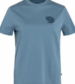 Fjällräven Women's Fox Boxy Logo Tee Dawn Blue