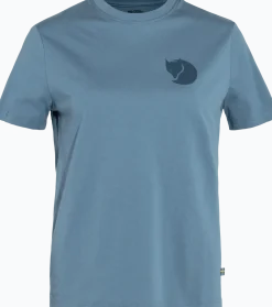 Fjällräven Women's Fox Boxy Logo Tee Dawn Blue