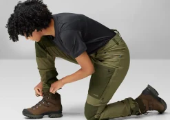 Fjällräven Women's Keb Agile Trousers Suede Brown-dark Olive
