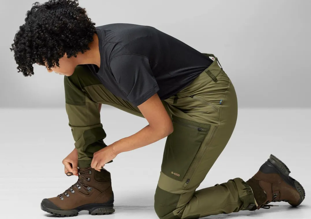 Fjällräven Women's Keb Agile Trousers Suede Brown-dark Olive