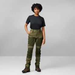 Fjällräven Women's Keb Agile Trousers Laurel Green-Deep Forest