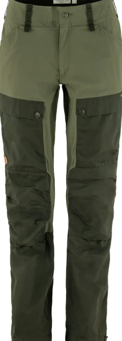 Fjällräven Women's Keb Trousers Curved Deep Forest-Laurel Green