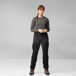 Fjällräven Women's Keb Trousers Curved Timber Brown-Chestnut