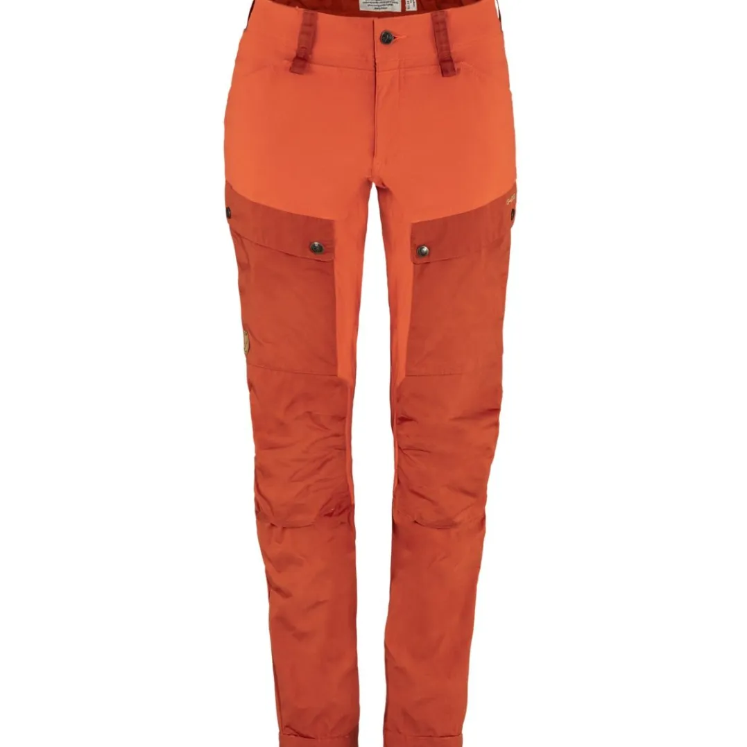 Fjällräven Women's Keb Trousers Curved Cabin Red-Rowan Red