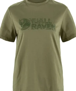 Fjällräven Women's Lush Logo T-Shirt Green