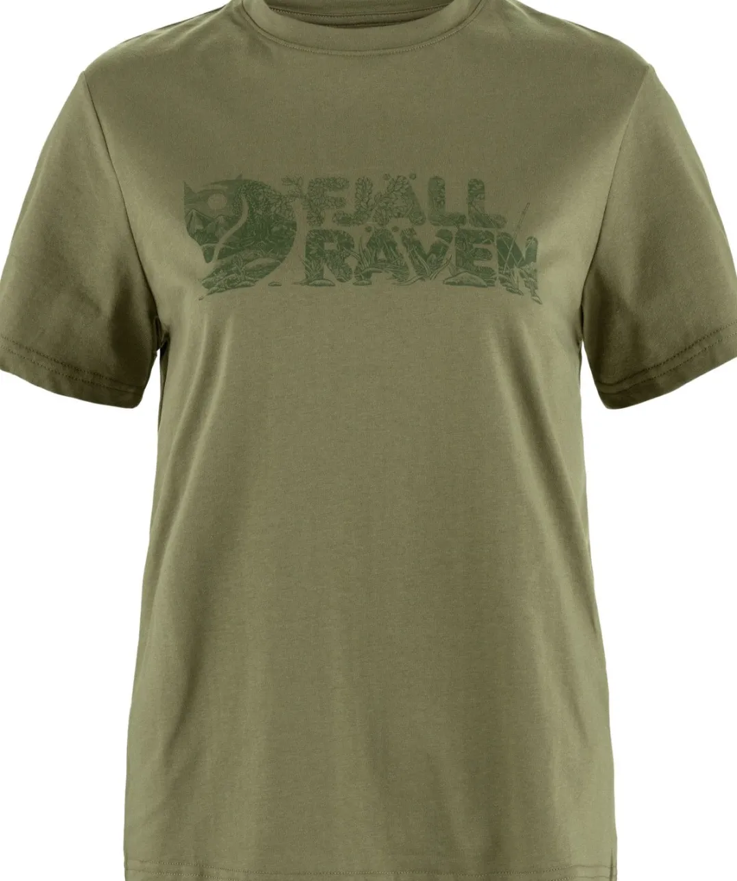 Fjällräven Women's Lush Logo T-Shirt Green