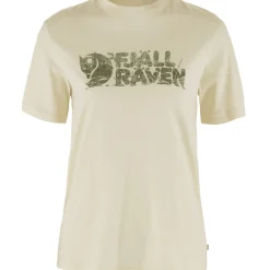 Fjällräven Women's Lush Logo T-Shirt Chalk White