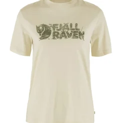Fjällräven Women's Lush Logo T-Shirt Chalk White