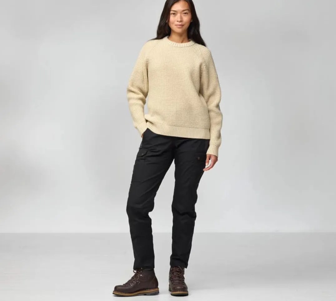Fjällräven Women's Övik Waffle Knit Navy