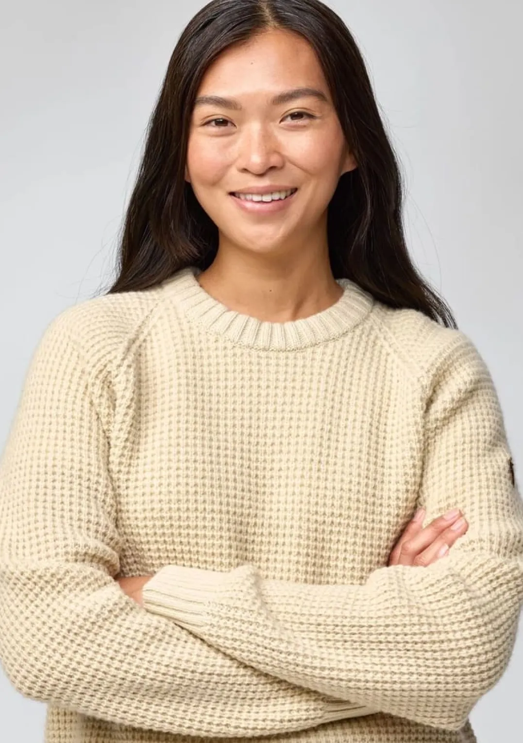 Fjällräven Women's Övik Waffle Knit Navy