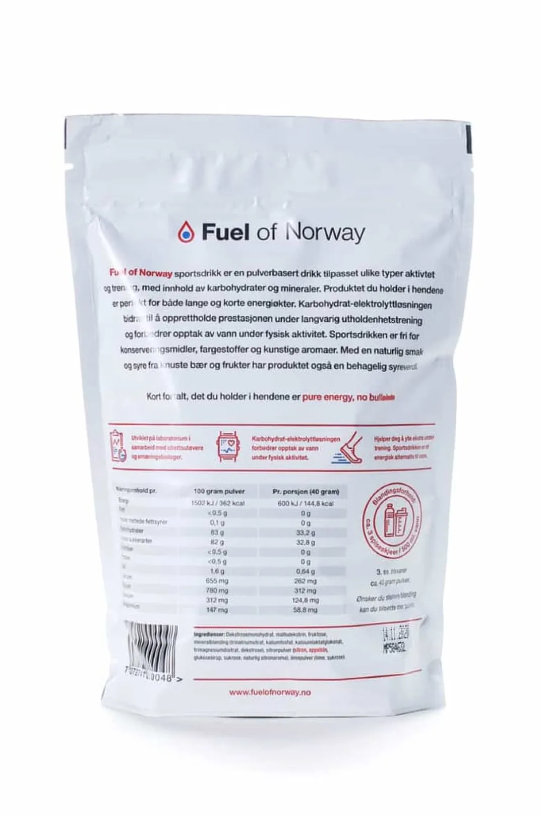 Fuel of Norway Sportsdrikke White