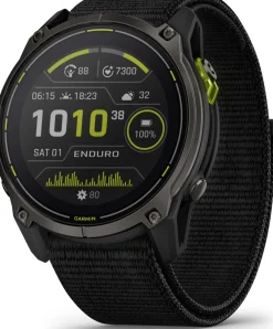 Garmin Enduro 3 Carbon Grey DLC Titanium/Black UltraFit Nylon Strap