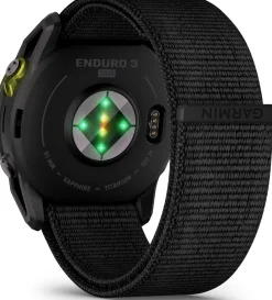 Garmin Enduro 3 Carbon Grey DLC Titanium/Black UltraFit Nylon Strap