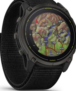 Garmin Enduro 3 Carbon Grey DLC Titanium/Black UltraFit Nylon Strap