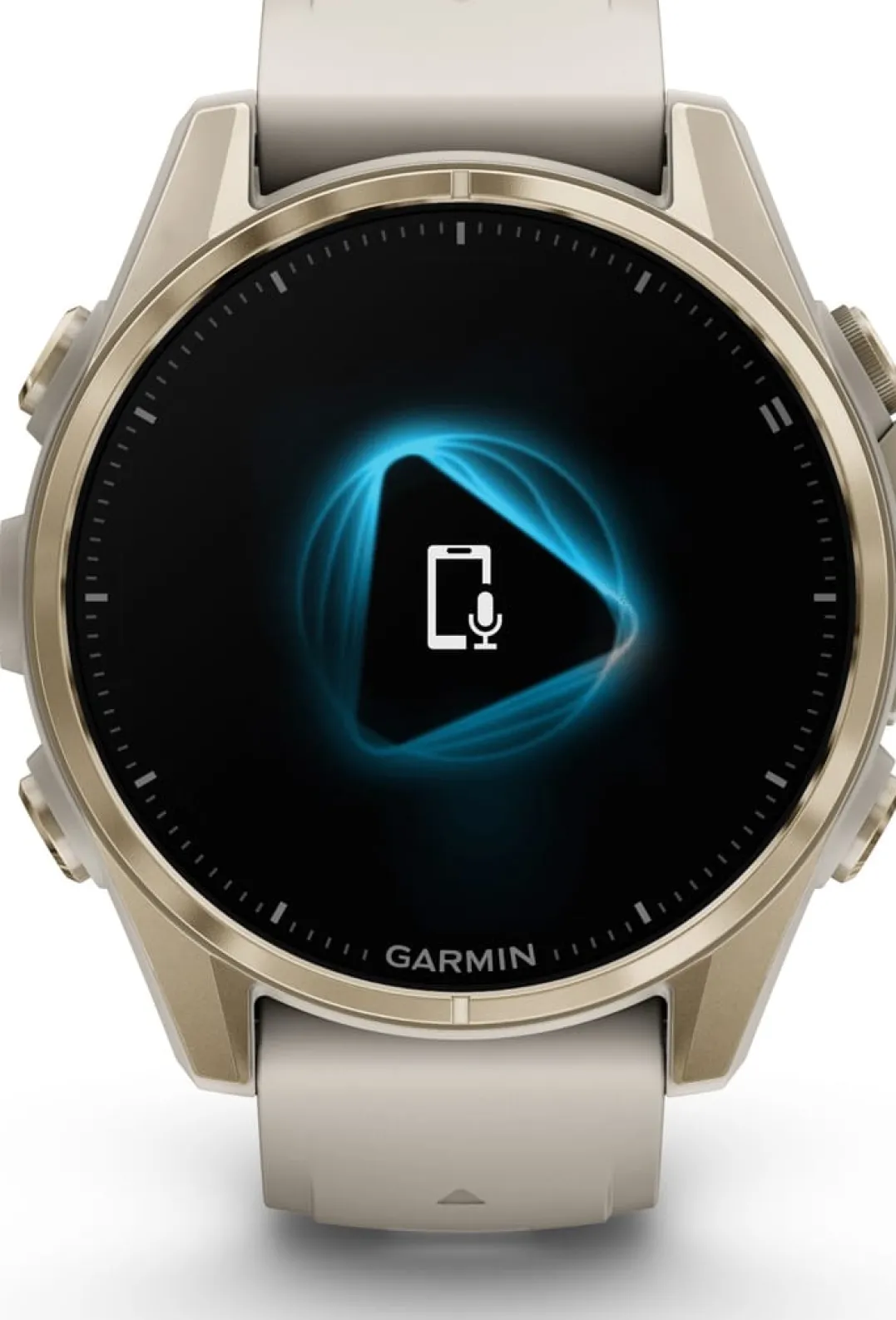 Garmin Fenix 8 Amoled 43mm, Sapphire Soft Gold - Fog Grey/Sandstone Silicone Strap