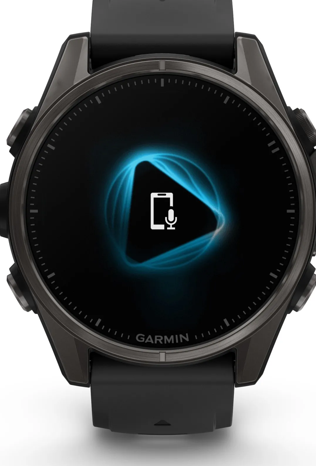 Garmin Fenix 8 Amoled 43mm, Sapphire Carbon Gray DLC Titanium - Black/Pebble Grey Silicone Strap
