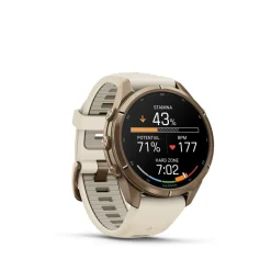 Garmin Fenix 9 Pro, Amoled, Inreach, 43mm, Gold/fog Gray